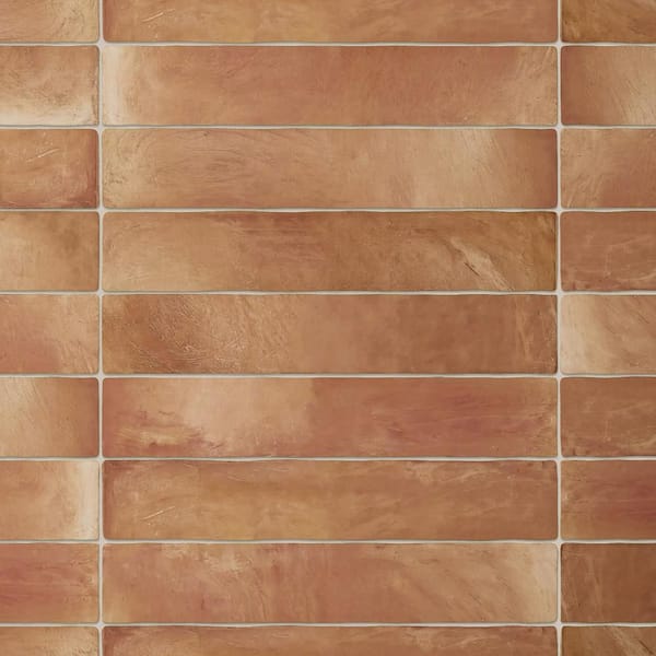 Sentier Brique des Ocres 2 in. x 15 in. Porcelain Floor and Wall Tile (7.2 sq. ft. /Case)
