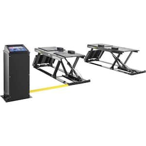 P-9000LTF Low-Rise Pit-Style Scissor Car Lift 9000 lb Capacity - Open-Center w/Flush Mount with 220V Power Unit Included