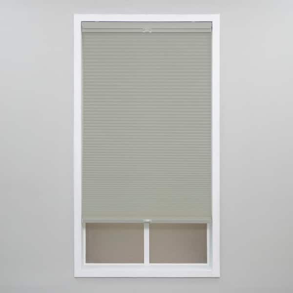 Perfect Lift Window Treatment Gray Cloud Cordless Top-Down Bottom-Up Light Filtering Polyester Cellular Shades - 21.5 in. W x 64 in. L