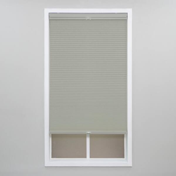 Perfect Lift Window Treatment Gray Cloud Cordless Top-Down Bottom-Up Light Filtering Polyester Cellular Shades - 22 in. W x 72 in. L