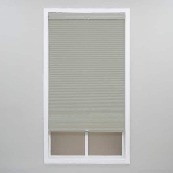 Perfect Lift Window Treatment Gray Cloud Cordless Top-Down Bottom-Up Light Filtering Polyester Cellular Shades - 46 in. W x 72 in. L