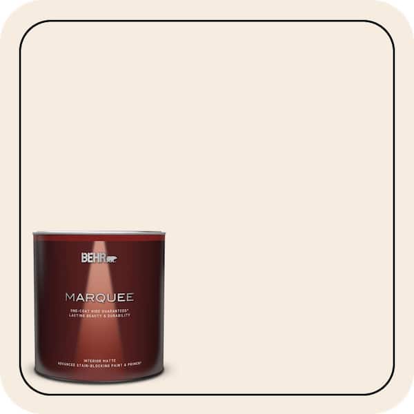 BEHR MARQUEE 1 qt. #PWN-33 Edwardian Lace Matte Interior Paint & Primer