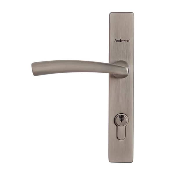 3000 and 4000 Series Brushed Dark Nickel Modern Storm Door Handle Set