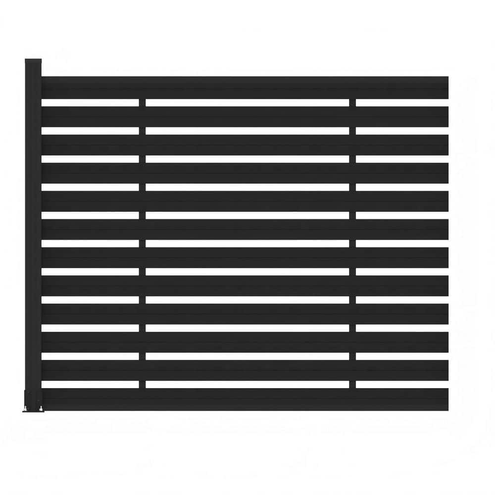 Low Maintenance 4.9 ft. H x 6 ft. W Waterproof Black Composite Fence Panel Kit with One Post price history on PriceWatchPro
