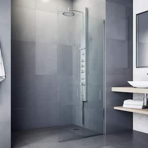 Dilana 66.875 in. 6-Jet Shower Panel System with Adjustable Round Shower Head in Stainless Steel