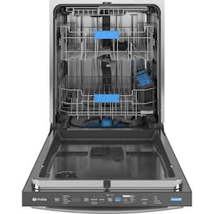 Profile 24 in. Built-In Top Control Dishwasher in Fingerprint Resistant Stainless w/Stainless Tub, 3rd Rack, 42 dBA
