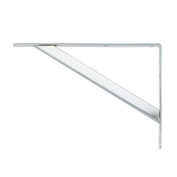 8 in. x 11.25 in. x 1.05 in. Chrome Steel Heavy Duty Shelving Bracket