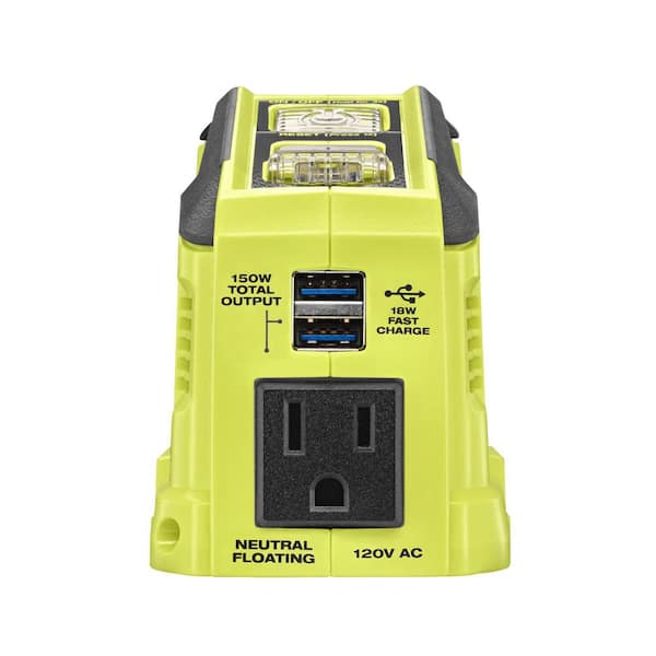 RYOBI 150-Watt Power Source for ONE+ 18V Battery (Tool Only) RYi150BG - The  Home Depot