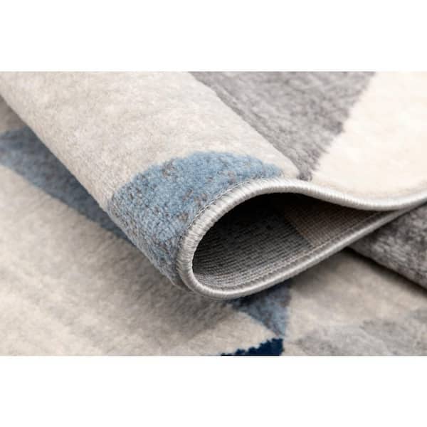 Havana Collection - Modern Area Rug and Runner (2x3 feet)- 2'3" x 3', Navy Blue