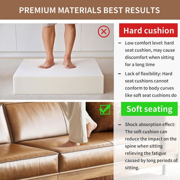 111.81 in. Wide Square Arm Leather Square Sofa 36.61 in. Depth Brown, Removable Cover