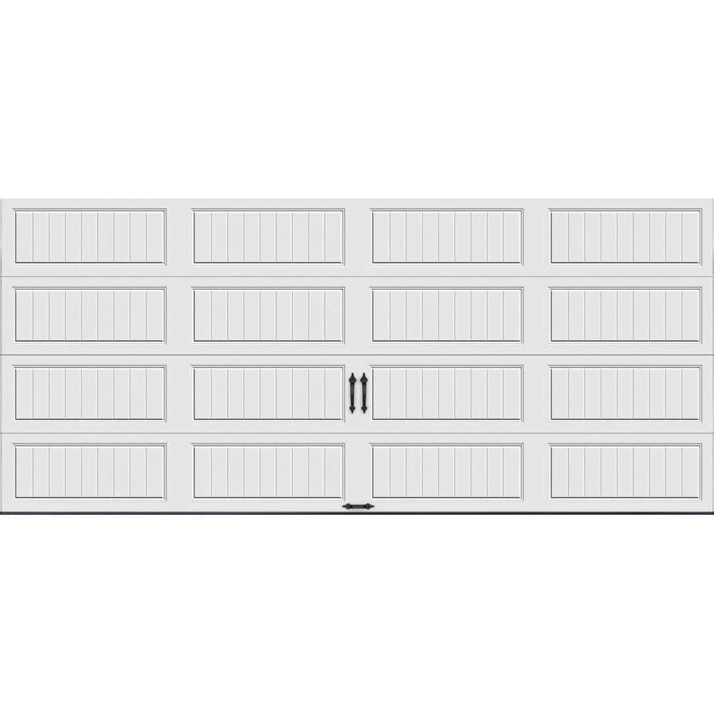 Gallery Steel Long Panel 16 ft x 7 ft Insulated 18.4 R-Value  White Garage 
