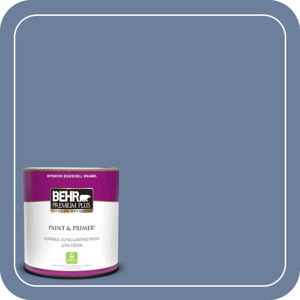 BEHR PREMIUM PLUS 1 qt. #MQ5-52 Lead Cast Eggshell Enamel Low Odor Interior Paint & Primer