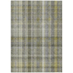 Chantille ACN534 Gray 9 ft. x 12 ft. Machine Washable Indoor/Outdoor Geometric Area Rug