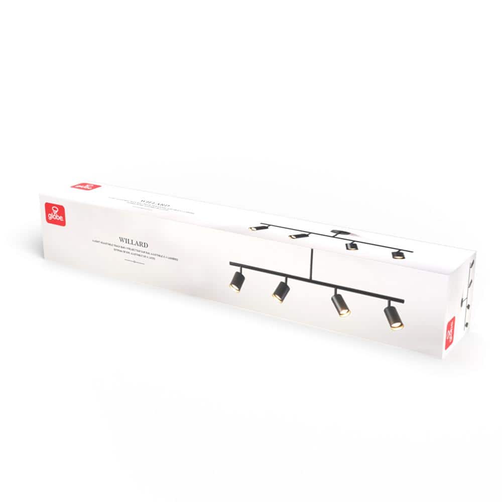 Willard Matte Black 4-Light Adjustable Track Lighting