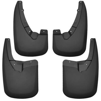 Front & Rear Mud Guards Fits 09-18 Ram 1500 WITHOUT OEM Fender Flares