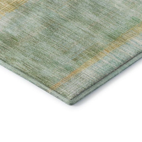 Mayfield Premium Machine Washable Abstract AMF2153 Linen 2 ft. x 3 ft. Accent Rug