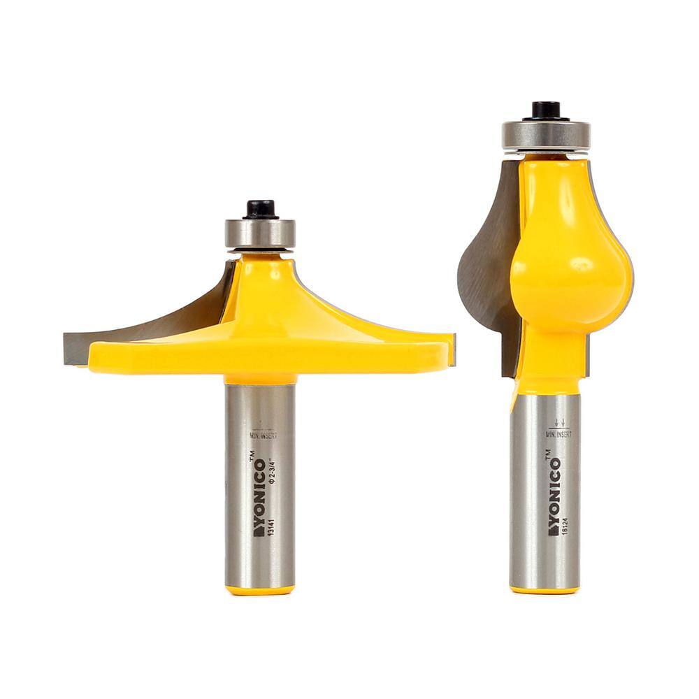 Handrail Molding Lrg Thumbnail & Beaded 1/2 in. Shank Carbide Tipped Router Bit Set (2-Piece) price history on PriceWatchPro