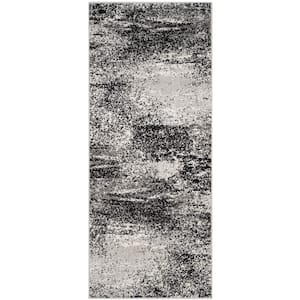 Adirondack Silver/Multi 3 ft. x 6 ft. Solid Runner Rug
