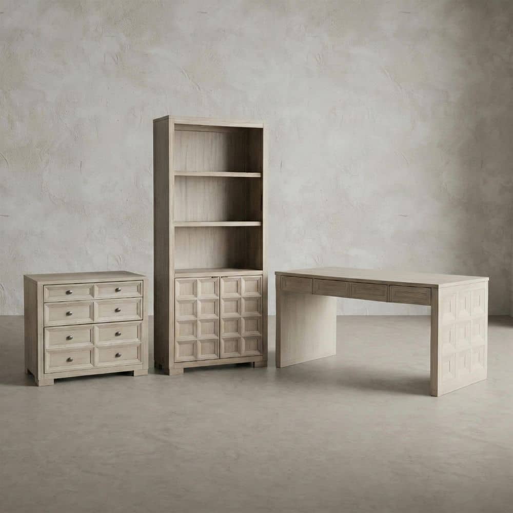 Furniture of America Flonnin 3-Piece 3-Drawer Modern Classic Tawny ...