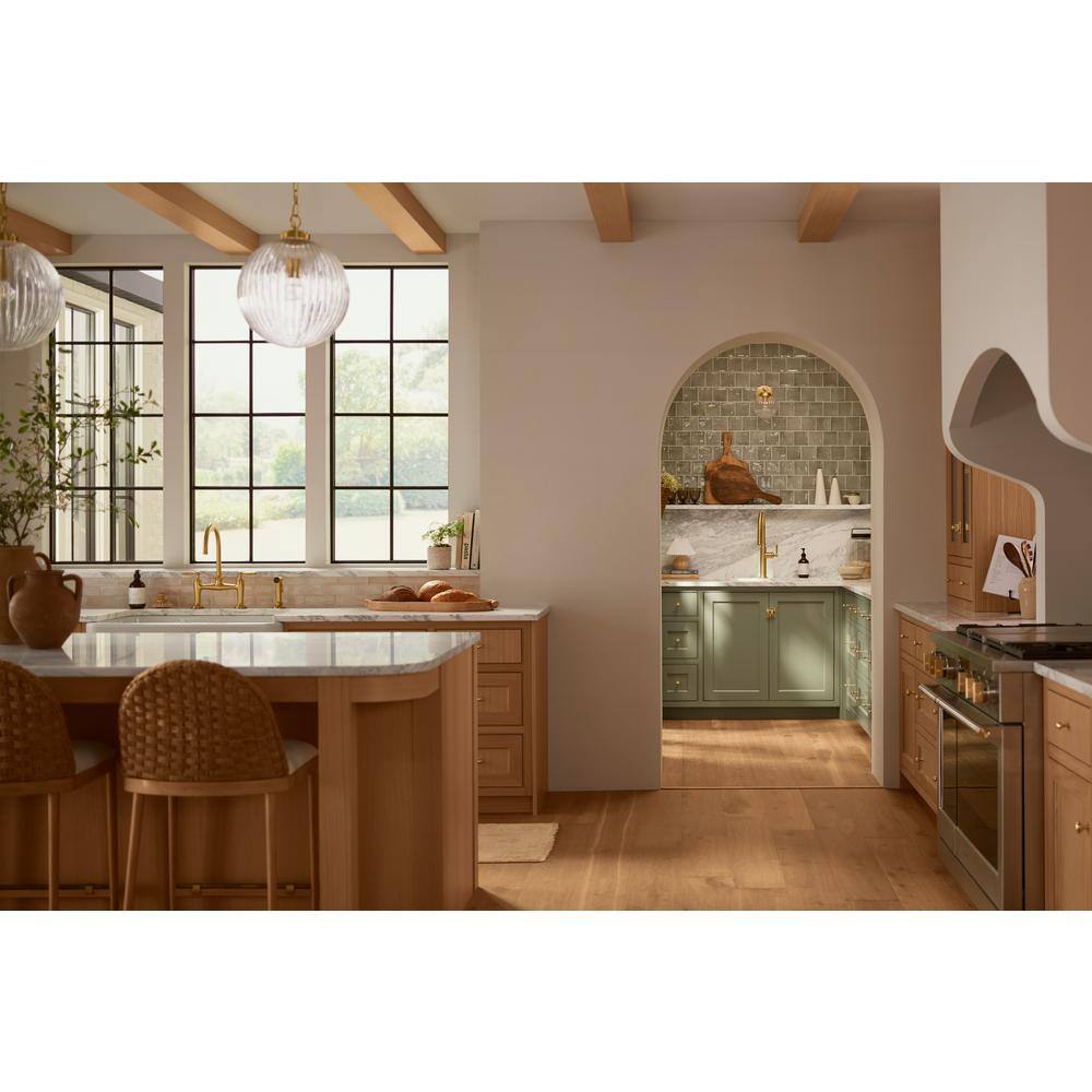Polished Chrome Pull-Down Kitchen Faucet with Sprayhead