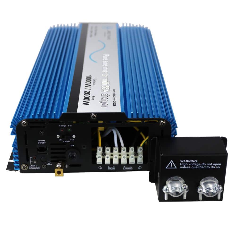 Aims Power | PIC100012120S | 1000 Watt Pure Sine Inverter Charger 25/55A