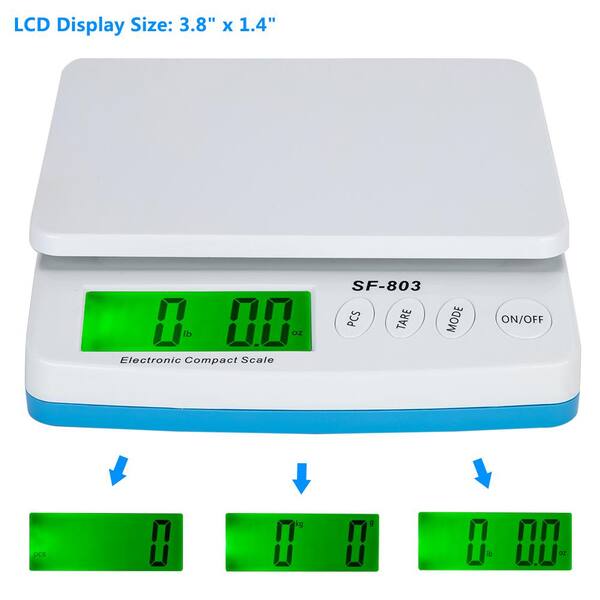 66lb / 30KG Postal Scale Digital LCD Shipping Mail Packages Weigh Black LCD  USA