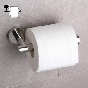 Wall Mounted Single Arm Toilet Paper Holder in Stainless Steel Polished Chrome-2 pack