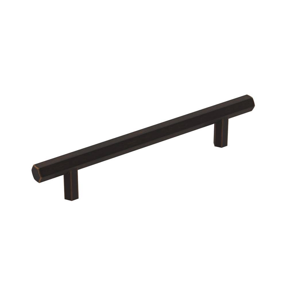 Caliber 5-1/16 in. (128mm) Modern Oil-Rubbed Bronze Bar Cabinet Pull