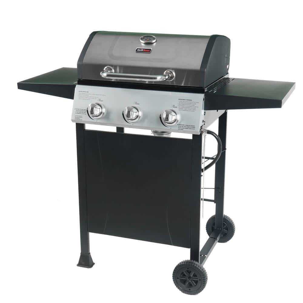 Grill Boss 3-Burner Black Stainless Steel Propane Gas Grill