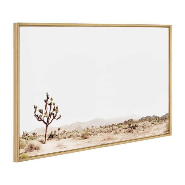 Sylvie "Lone Joshua Tree" by Amy Peterson Art Studio Gold Framed Art Print 33 in. x 23 in.