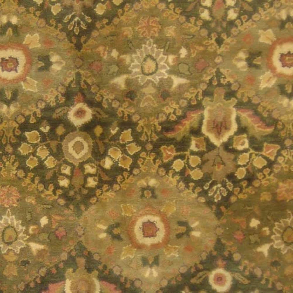 Olive Hand Tufted Wool Reversible Rug, 8'-3" x 11'