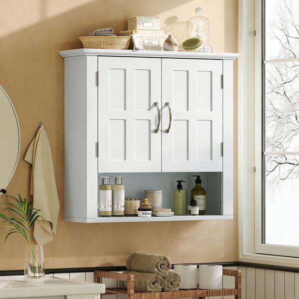 Tenleaf 23.62 in. W x 22.63 in. H Rectangular White MDF Surface