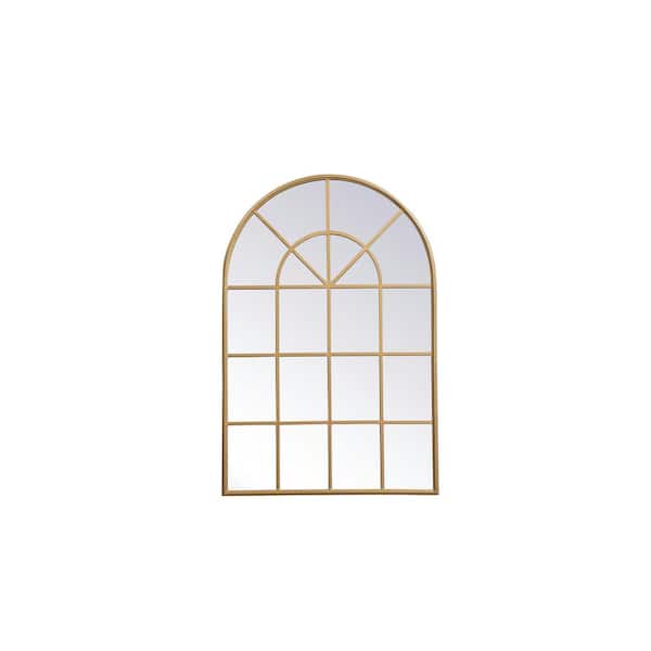 Unbranded Large Irregular Brass Contemporary Mirror (47.25 in. H x 31.5 in. W)