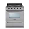 Unique Appliances 30 in. 3.9 cu. ft. 4 Burner Off-Grid Freestanding ...