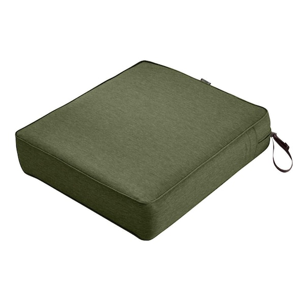 Classic Accessories Montlake Heather Fern Green 25 in. W x 27 in. D x 5 in. Thick Outdoor Lounge Chair Cushion