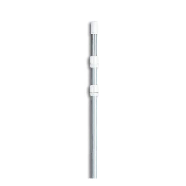 Pool Central 5 ft. - 12 ft. Silver Adjustable Swimming Pool Telescopic Pole for Vacuums and Skimmers