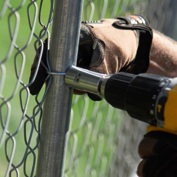 SpeedyTie Drill Chuck for Chain Link Fencing and T-Post Fencing Carbon Steel