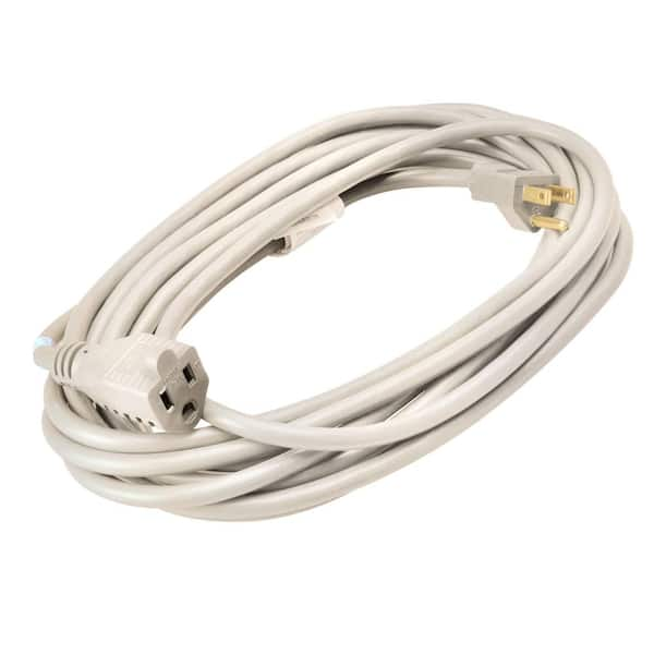 Southwire 8 ft. 16/3 Outdoor Extension Cord in White 277563 - The Home Depot