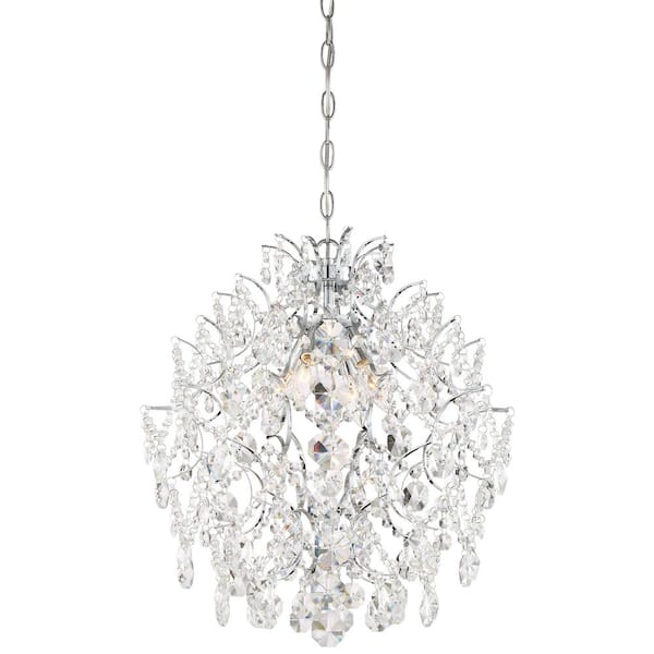 Isabella's Crown 4-Light Chrome Mini Chandelier