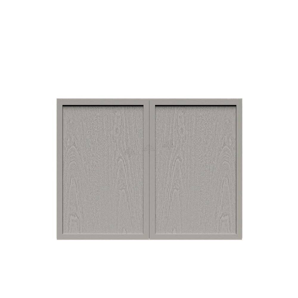 Slim Shaker Assembled 24 in. W x 15 in. H x 12 in. D Wall Bridge Kitchen Cabinet in Gray price history on PriceWatchPro