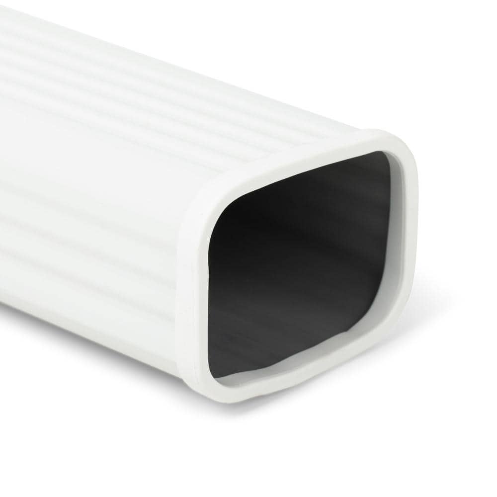 2 in. x 3 in. White Downspout Safety Cap and Finishing Trim (4-Pack) price history on PriceWatchPro