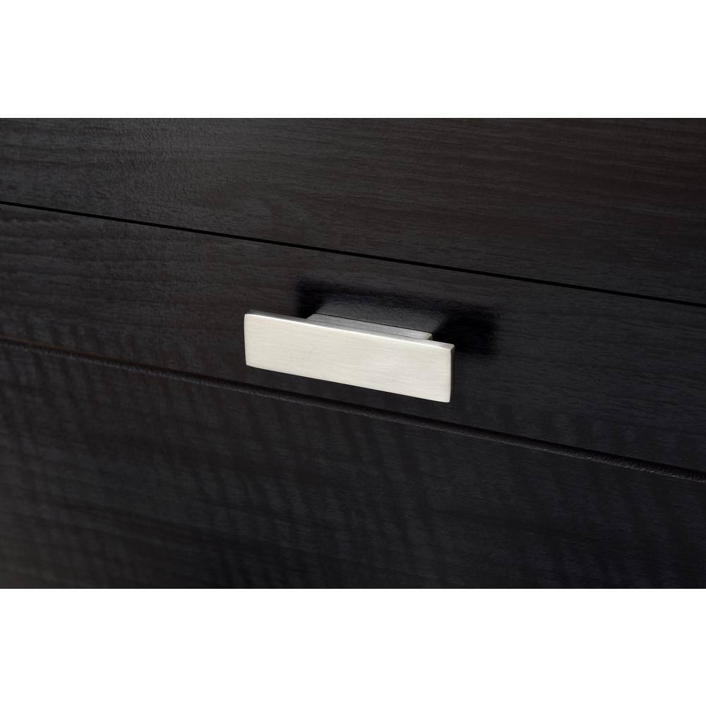Black Onyx Double Vertical Nursery Dresser with Soft Close Drawer