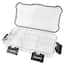12 in. 9-Compartment Waterproof Storage Bin Small Parts Organizer