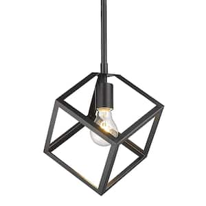 Cassio 1-Light Matte Black Mini Pendant