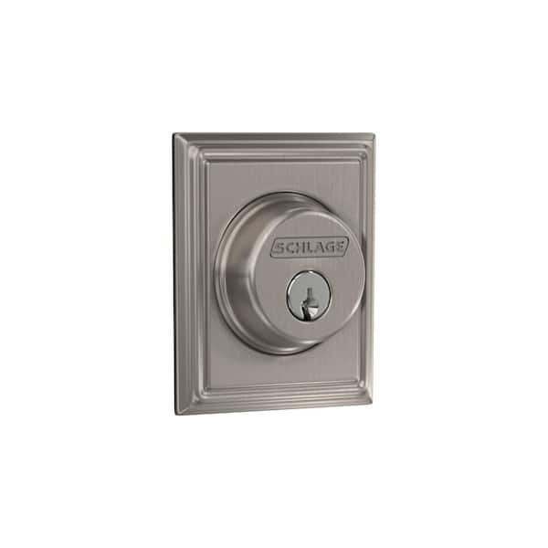 Schlage B60 Series Bright Chrome Single Cylinder Deadbolt Certified Highest  for Security and Durability B60N 625 - The Home Depot