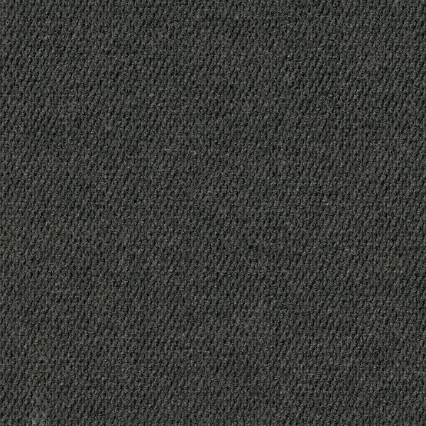 Foss Caserta - Hobnail Ice - Black Residential 18 x 18 in. Peel and Stick Carpet Tile Square (22.5 sq. ft.)