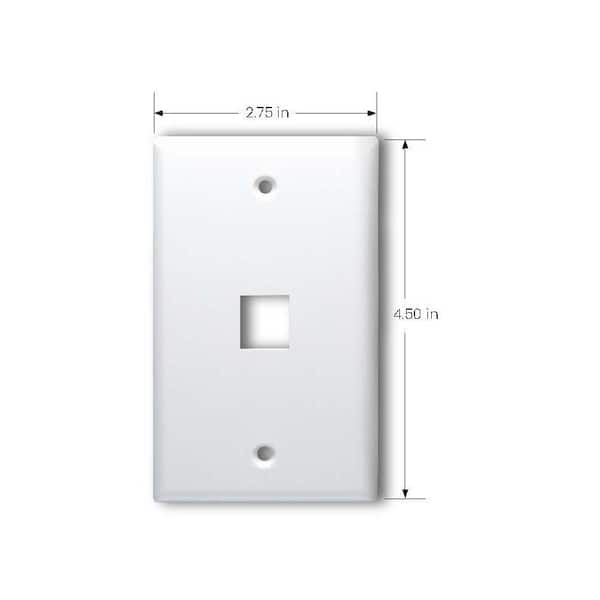 AMERELLE Brass 1-Gang Phone Jack Wall Plate (1-Pack) 155PH - The Home Depot