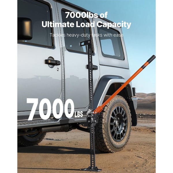 VEVOR 48 in. High Lift Farm Jack, 3.18 Ton (7,000 lbs