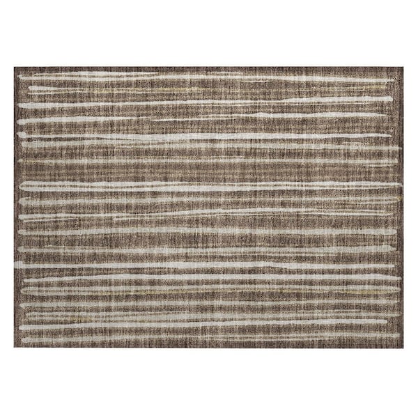 Chantille Machine Washable Indoor/Outdoor Abstract ACN3045 Coffee 3 ft. x 4 ft. Area Rug