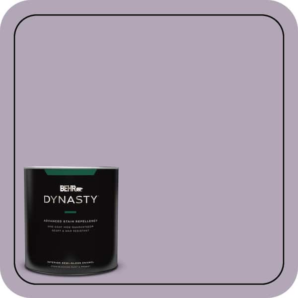 BEHR DYNASTY 1 qt. #660F-4 Plum Frost Semi-Gloss Enamel Interior Stain-Blocking Paint and Primer
